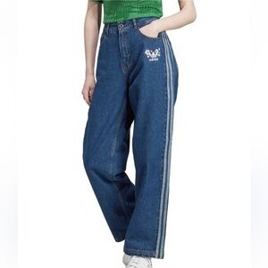 Adidas Originals x Naomi Otsu 3-Stripes denim jeans size 22